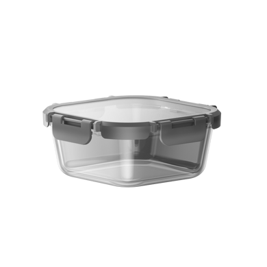 Přenosný skleněný box na jídlo s víkem