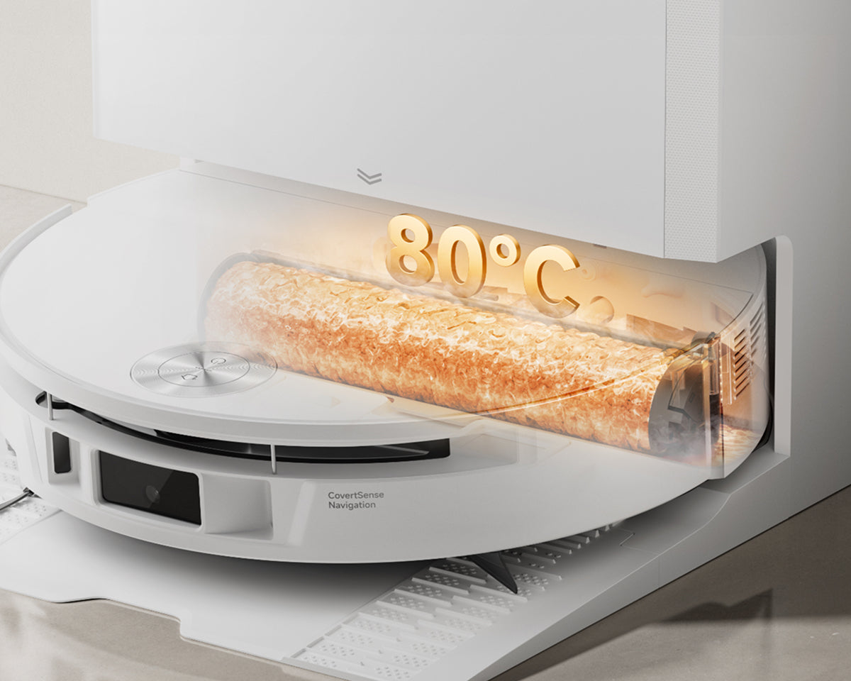 Automatické samočištění válečkového mopu při 80 ℃* (176 ℉)
