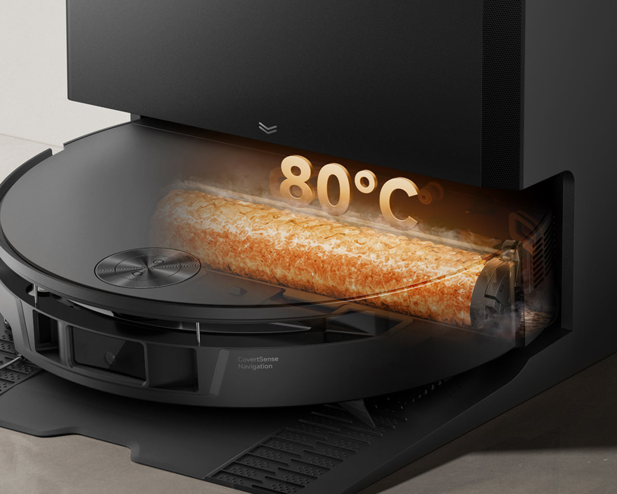 Automatické samočištění válečkového mopu při 80 ℃* (176 ℉)