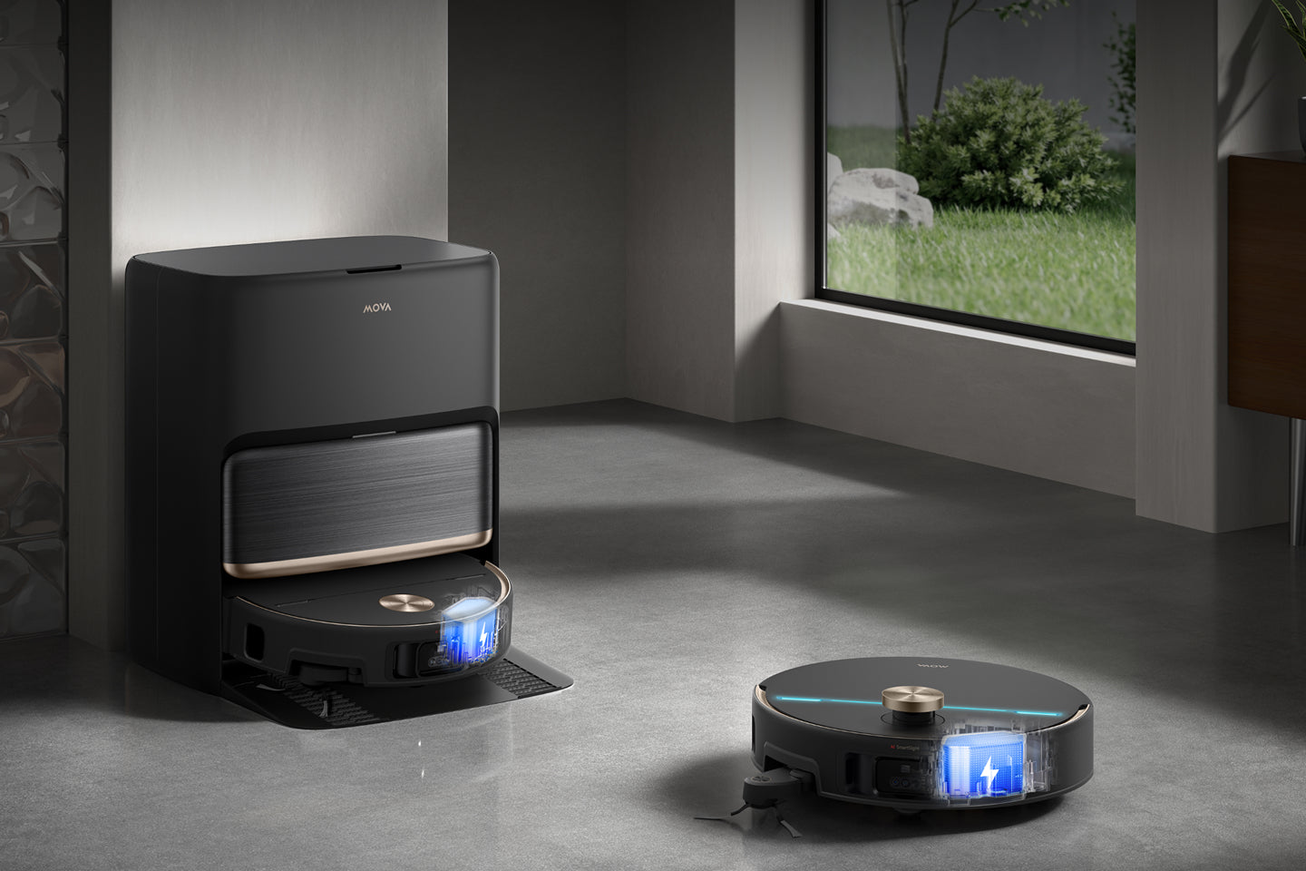 Rychlé nabíjení Smart-Protect a pokračování v úklidu - 